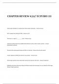 CHAPTER REVIEW 4&comma;5&comma;6&comma;7 ECPI BIO 111 Exam Questions and Answers
