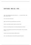 ECPI 2022 - BIO 111 - CH2 Exam Questions with 100&percnt; Correct Answers
