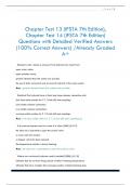 Chapter Test 13 &lpar;IFSTA 7th Edition&rpar;&comma;  Chapter Test 14 &lpar;IFSTA 7th Edition&rpar; Questions with Detailed Verified Answers  &lpar;100&percnt; Correct Answers&rpar; &sol;Already Graded  A&plus;