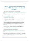 CLM 017 Questions with Detailed Verified  Answers &lpar;100&percnt; Correct Answers&rpar; &sol;Already  Graded A&plus;
