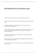 ECPI BIO118 Ch 23-24 written Exam Questions and Correct Answers