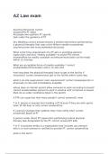AZ Law exam with 100&percnt; correct answers 2025