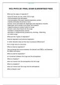 WCU PHYS 261 FINAL EXAM GUARANTEED PASS