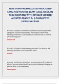 NGN ATI PN PHARMACOLOGY PROCTORED  EXAM AND PRACTICE EXAM &vert; 2025 ACCURATE  REAL QUESTIONS WITH DETAILED VERIFIED  ANSWERS GRADED A&plus; &vert; GUARANTEED  EXCELLENCE PASS