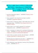 RETA CARO Test LATEST UPDATED 2025&sol;2026 1 Questions & VERIFIED Answers 100&percnt; Complete TEST GRADED AT A&plus; SURE PASS&excl;&excl;