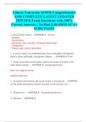 Liberty University SOWK Comprehensive AND COMPLETE LATEST UPDATED 2025&sol;2026 Exam Questions with 100&percnt; Correct Answers &vert; Verified &vert;GRADED AT A&plus; SURE PASS&excl;&excl;