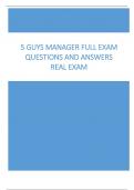 5 Guys Manager Full Exam Questions and Answers 2025 Real Exam