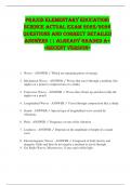 PRAXIS Elementary Education&colon;  Science ACTUAL EXAM 2025&sol;2026  QUESTIONS AND CORRECT DETAILED  ANSWERS &vert;&vert; ALREADY GRADED A&plus;  <RECENT VERSION> 