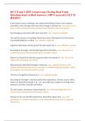 HCT Exam 2 2025 Actual exam &lpar;Testing Real Exam Questions&rpar;and verified Answers &lpar; 100&percnt; accurate&rpar; GET IT RIGHT&excl;&excl;