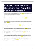 FISDAP TEST AIRWAY Questions and Complete Solutions Graded A&plus;&period;