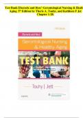 Test Bank Ebersole and Hess&rsquo; Gerontological Nursing & Healthy Aging 5th Edition by Theris 