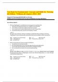 Test Bank for Fundamental  Concepts and Skills for  Nursing 6th Edition  Williams-all chapters-2024- 2025