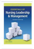 test bank for essentials of nursing leadership and management 7th edition