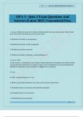 OFA 3 - Quiz 2 Exam Questions And Answers &vert;Latest 2025 &vert; Guaranteed Pass&period;