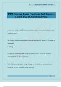 PJM Practice Exam Questions And Answers &vert;Latest 2025 &vert; Guaranteed Pass&period;