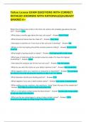  Tattoo License EXAM QUESTIONS WITH CORRECT DETAILED ANSWERS WITH RATIONALES&vert;ALREADY GRADED A&plus;  