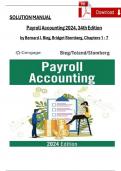 Solution Manual for Payroll Accounting 2024 Landin 34th Edition by Bernard J&period; Bieg and Bridget Stomberg