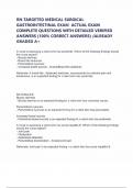 RN TARGETED MEDICAL SURGICAL GASTROINTESTINAL EXAM  ACTUAL EXAM COMPLETE QUESTIONS WITH DETAILED VERIFIED ANSWERS &lpar;100&percnt; CORRECT ANSWERS&rpar; &sol;ALREADY GRADED A&plus;