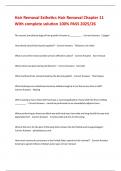 Hair Removal Esthetics Hair Removal Chapter 11 With complete solution 100&percnt; PASS 2025&sol;26