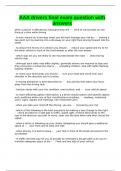 AAA drivers final exam question with answers