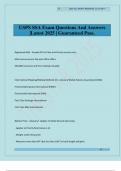 USPS SSA Exam Questions And Answers &vert;Latest 2025 &vert; Guaranteed Pass&period;