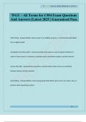 WGU - All Terms for C954 Exam Questions And Answers &vert;Latest 2025 &vert; Guaranteed Pass&period;