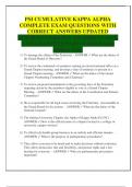 PSI CUMULATIVE KAPPA ALPHA COMPLETE EXAM QUESTIONS WITH CORRECT ANSWERS UPDATED 2025&sol;2026&excl;&excl;&excl;ALREADY GRADED&excl;&excl;&excl;<100&percnt; A GUARANTEED PASS>&lpar;Latest Kappa Edition Test&rpar;