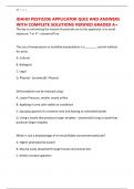 IDAHO PESTICIDE APPLICATOR QUIZ AND ANSWERS WITH COMPLETE SOLUTIONS VERIFIED GRADED A&plus;
