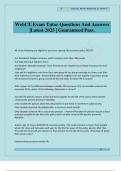 WebCE Exam Tutor Questions And Answers &vert;Latest 2025 &vert; Guaranteed Pass&period;