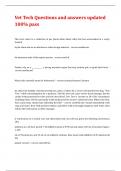 Vet Tech Questions and answers updated 100&percnt; pass