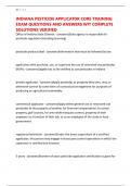 INDIANA PESTICIDE APPLICATOR CORE TRAINING EXAM QUESTIONS AND ANSWERS WIT COMPLETE SOLUTIONS VERIFIED
