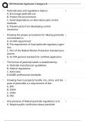 MN PESTICIDE APPLICATOR &lpar;CATEGORY b&rpar; EXAM QUESTIONS AND ANSWERS WITH COMPLETE SOLUTIONS VERIFIED LATEST UPDATE