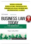 SOLUTION & ANSWER GUIDE BUSINESS LAW TODAY - THE ESSENTIALS TEXT & SUMMARIZED CASES&comma; CENGAGE&comma; 13TH EDITION&comma; ROGER LEROY MILLER&comma; CHAPTERS 1 - 25&comma; COMPLETE &emsp; CHAPTER 1&colon; Legal and Constitutional Foundations of Business &mdash;Appendix to Chapter 1&colon; Finding and Ana