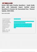 Evolve HESI peds Practice Questions &sol; study Guide Q&A with Rationale&rpar; Expert Verified Actual Questions & Answers for Guaranteed Pass &sol; Newest Update&comma; 2025&sol;2026&period; 