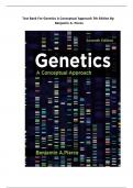 Test Bank For Genetics A Conceptual Approach&comma; 7th Edition by Benjamin A&period; Pierce 2025 with correct rationale well detailed latest version