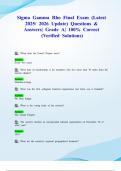 Sigma Gamma Rho Final Exam &lpar;Latest 2025&sol; 2026 Update&rpar; Questions & Answers&vert; Grade A&vert; 100&percnt; Correct &lpar;Verified Solutions&rpar;