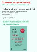 Samenvatting Helpen bij verlies en verdriet Manu Keirse - herziene versie 2017 - HST 1 tot 9&comma; 11&comma;13&comma;15&comma;19&comma;20&comma;23 &plus; oefentoets &plus; kernbegrippen uitgelegd &plus; leerdoelen compleet