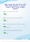 Sigma Gamma Rho Final Exam &lpar;2025&sol; 2026 Update&rpar; Questions & Answers&vert; Grade A&vert; 100&percnt; Correct &lpar;Verified Solutions&rpar;