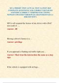 MVA PERMIT TEST ACTUAL TEST LATEST 2025 COMPLETE QUESTIONS AND CORRECT DETAILED ANSWERS &lpar;CORRECT VERIFIED SOLUTIONS&rpar; NEWEST UPDATED VERSION &vert;GUARANTEED PASS A&plus; &lpar;BRAND NEW&excl;&rpar;