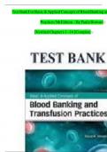 TEST BANK for Basic and Applied Concepts of Blood Banking and Transfusion Practices 5th Edition By Paula Howard&comma; All Chapters 1 - 16&comma; Complete Newest Version &lpar;100&percnt; Verified&rpar;
