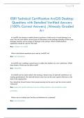 ESRI Technical Certification ArcGIS Desktop Questions with Detailed Verified Answers  &lpar;100&percnt; Correct Answers&rpar; &sol;Already Graded  A&plus;