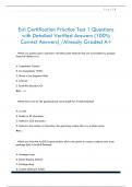 Esri Certification Practice Test 1 Questions  with Detailed Verified Answers &lpar;100&percnt;  Correct Answers&rpar; &sol;Already Graded A&plus;