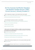 Esri Pro Associate Certification Questions  with Detailed Verified Answers &lpar;100&percnt;  Correct Answers&rpar; &sol;Already Graded A&plus;