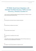 FIT BCBA Mock Exam Questions with  Detailed Verified Answers &lpar;100&percnt; Correct  Answers&rpar; &sol;Already Graded A&plus;