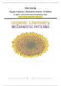 Test Bank for Organic Chemistry&colon; Mechanistic Patterns&period; 1st Edition by Ogilvie&comma; Ackroyd&comma; Browning&comma; Deslongchamps&comma; Sauer Chapter 1-20&vert; Latest Edition&vert; 100&percnt; verified Answers