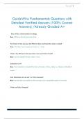 GuideWire Fundamentals Questions with  Detailed Verified Answers &lpar;100&percnt; Correct  Answers&rpar; &sol;Already Graded A&plus;