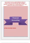 SOLUTIONS MANUAL FOR INTRODUCTION TO  FINANCIAL ACCOUNTING BY DR&period; CHANDRA  SHEKHA &lpar;AUTHOR&rpar; FULL TESTBANK&vert;&vert; LATEST AND  COMPLETE UPDATE 2025 GRADED A&plus; 
