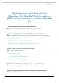 Guidewire Associate Analyst Exam Questions with Detailed Verified Answers  &lpar;100&percnt; Correct Answers&rpar; &sol;Already Graded  A&plus;