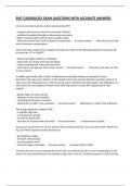 EMT CARDIOLOGY EXAM QUESTIONS WITH ACCURATE ANSWERS