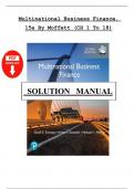 Solution Manual Multinational Business Finance&comma; 15e By Moffett Chapter 1-18